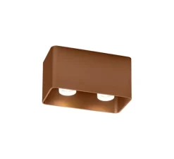 Plafonnier, Docus 2.0, cuivre, LED, dim, 3000K, 1400 lm, L17,4cm, H9cm - Wever&Ducré