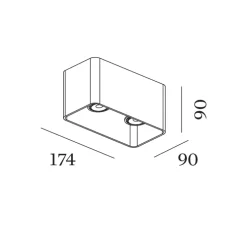 Plafonnier, Docus 2.0 PAR16, or, L17,4cm, H9cm - Wever&Ducré