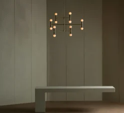 Plafonnier, Dot 01, laiton, Ø96,5cm, H93cm - Lambert&Fils