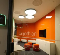 Plafonnier, DRONE, Noir, LED, 3000k, 6680lm, Ø60cm, H7cm - Onok