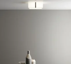 Plafonnier, Elba Square 350, blanc, Ø35cm, H13cm - Astro