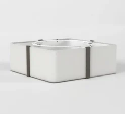 Plafonnier, Elba Square 350, blanc, Ø35cm, H13cm - Astro