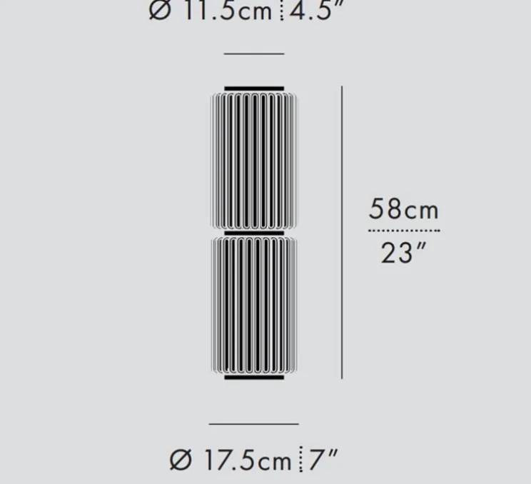 Plafonnier encastrable, Column 175, ivoire, LED, 2700K, 1422 lm, Ø17,5cm, H58cm - A-N-D