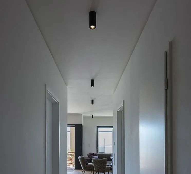 Plafonnier, Enola B, noir, GU10, H14cm, Ø6,7cm - SLV