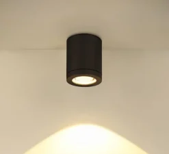 Plafonnier, Enola Oculus, anthracite, IP65, LED, dim, 3000-4000K, 1100 lm, Ø10cm, H12cm - SLV