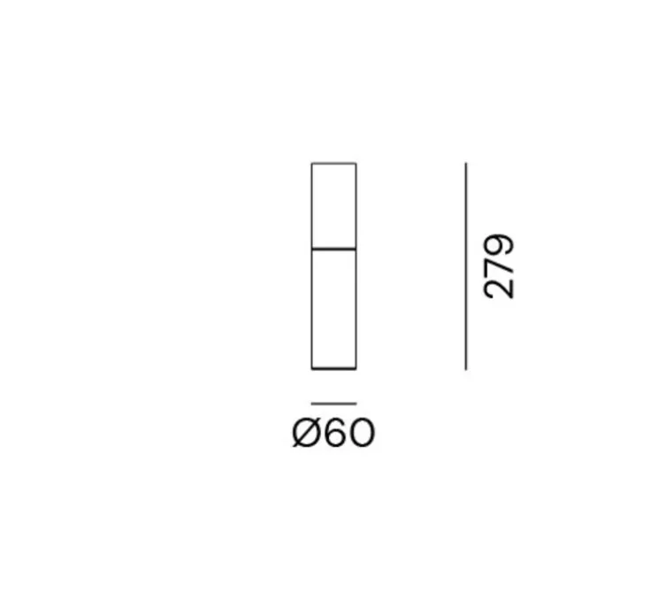 Plafonnier, Etoile 01, laiton naturel et blanc, Ø6cm, H27,9cm - Il Fanale