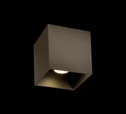 Plafonnier, extérieur, Box 1.0, bronze, IP65, LED, 8W, 2700k, 600lm, L10cm, H10cm - Wever&Ducré