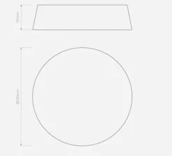 Plafonnier, Fife 530, mastic, Ø53cm, H13,7cm - Astro