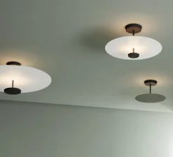 Plafonnier, Flat 5915, blanc, LED, dim, DALI, 2700K, 3480 lm, Ø55cm, H29cm - Vibia