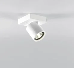 Plafonnier, Focus 1, blanc, LED, 3000K, 540lm, L10cm, H10cm - Light Point