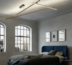 Plafonnier, Freeline, bronze, LED, 2700k, , L278,4cm, H29,5cm - Fabbian