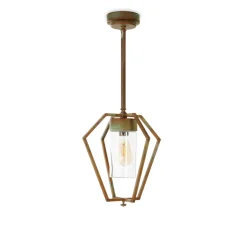 Plafonnier, Gemstone 3454, Laiton vieilli, IP44, Ø33cm, H76cm - Moretti Luce