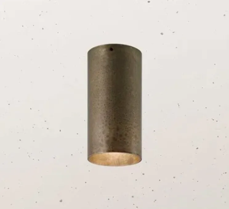 Plafonnier, Girasoli, fer antique, Ø6cm, H13cm - Il Fanale