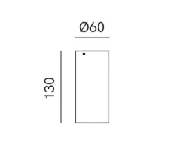 Plafonnier, Girasoli, fer antique, Ø6cm, H13cm - Il Fanale