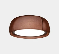 Plafonnier, Gong, terracotta, LED, dim, 2700K, 1464 lm, Ø61,2cm, H24,8cm - LEDS C4