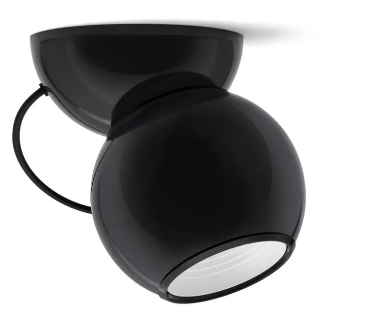 Plafonnier, Gravitino 541, noir, LED, dim, 3000K, 956 lm, Ø14cm, H18,8cm - Stilnovo
