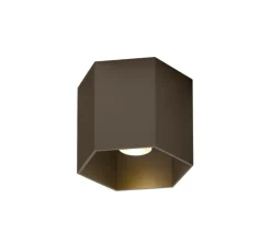 Plafonnier, Hexo 1.0 LED, bronze, variable DALI, LED, 2700K, 670lm, Ø12,7cm, H10cm - Wever&Ducré