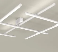 Plafonnier, Hilow, blanc, LED, 2700K, 4602lm, L113cm, H13cm - Panzeri