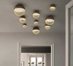 Plafonnier, Iglù PL 18, bronze, LED, 3000K, 1450 lm, Ø18cm, H18cm - Masiero