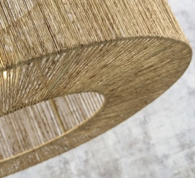 Plafonnier, Iguazu L, naturel, Ø60cm, H25cm - Good&Mojo