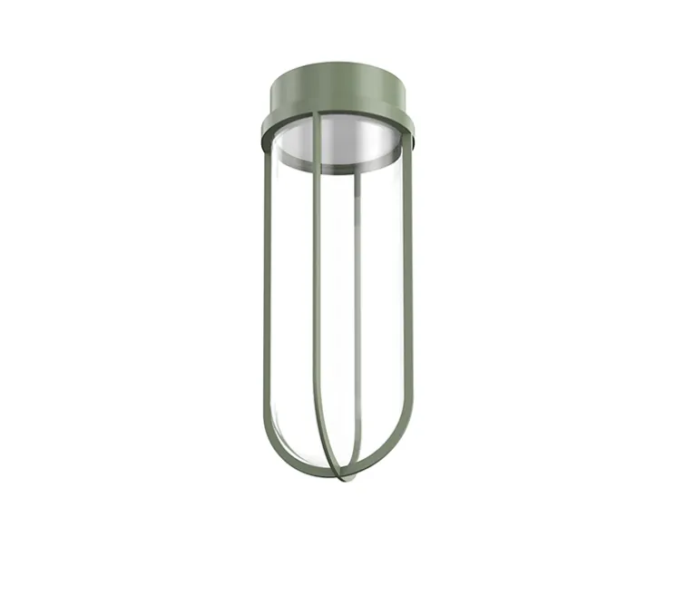 Plafonnier, In Vitro, vert pâle, IP66, LED, 2700K, 799 lm, Ø18cm, H45,6cm - Flos