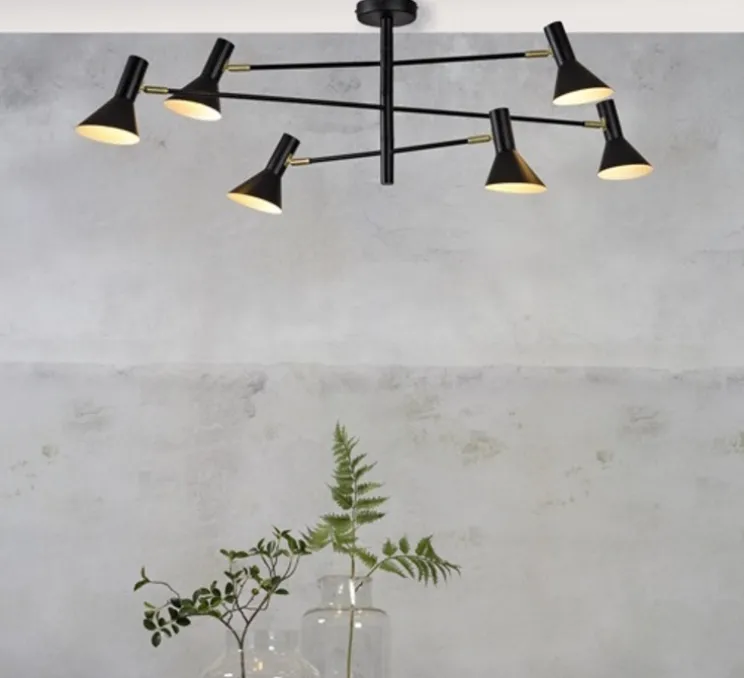 Plafonnier, Izmir 3, noir, Ø124cm, H39cm - GOOD&MOJO