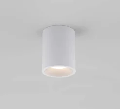 Plafonnier, Kos Round 100 LED, blanc, IP65, LED, 3000K, 329lm, Ø8cm, H10cm - Astro