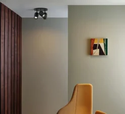 Plafonnier, Koto Triple Round, noir mat, Ø22cm, H16,6cm - Astro