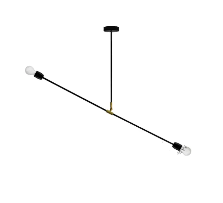 Plafonnier, lampe porcelaine et métal, noir, Ø110cm, H58,5cm - ZANGRA