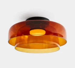 Plafonnier, Levels, 2 Bodies, ambré, LED, dim, 2700-3000-4000K, 1850 lm, Ø42cm, H22cm - LEDS C4