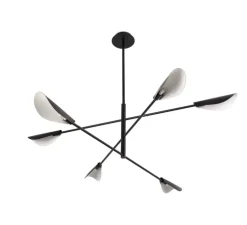 Plafonnier, Liggera, noir, Ø136,8cm, H27,9cm - Faro