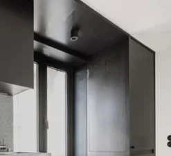 Plafonnier, light.013.004, noir brillant, Ø8,5cm, H12,5cm - Zangra