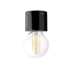 Plafonnier, LIGHT.014.009.b , noir, Ø8cm, H7cm - Zangra