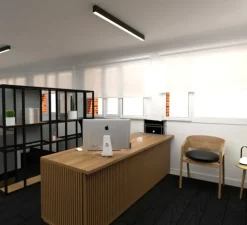 Plafonnier, Line, blanc, LED, dim, 3000K, 2325 lm, L70,5cm, H6,15cm - ONOK