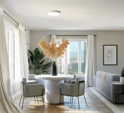 Plafonnier, London, blanc, LED, 3000K, 1679 lm, Ø40cm, H5cm - ACB