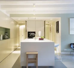 Plafonnier, Lotis tubed surface, blanc et or, Ø8,5cm, H13cm - Modular