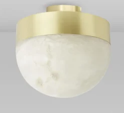 Plafonnier, Lucid Flush 300, laiton satiné , L30cm, H30cm - CTO lighting