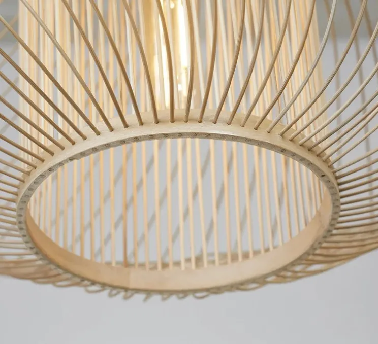 Plafonnier, Maui L, naturel , Ø70cm, H32cm - Good&Mojo