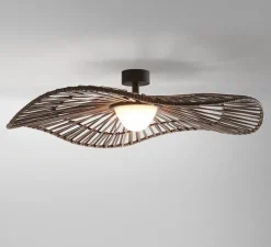 Plafonnier, Mediterrània PF/105/01, marron, IP66, LED, 2700K, 2064lm, Ø105cm, H26,5cm - Bover
