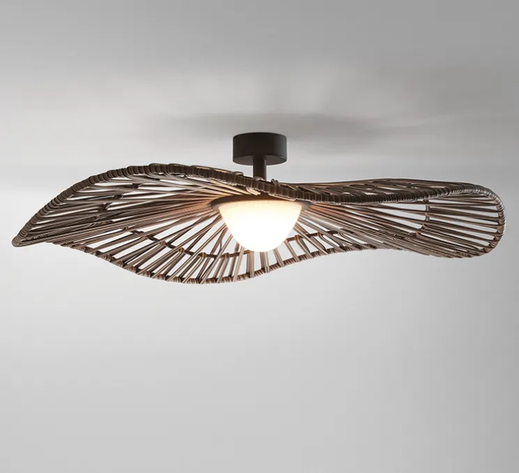Plafonnier, Mediterrània PF/105/01, marron, IP66, LED, 2700K, 2064lm, Ø105cm, H26,5cm - Bover