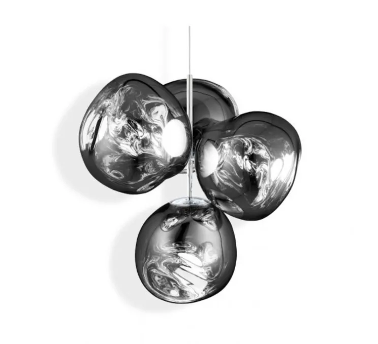 Plafonnier, Melt Small, chrome argent, LED, dim, 3000k, 2300 lm, Ø98cm, H103cm - Tom Dixon