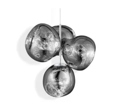 Plafonnier, Melt Small, chrome argent, LED, dim, 3000k, 2300 lm, Ø98cm, H103cm - Tom Dixon