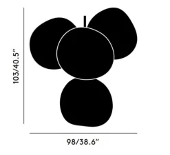 Plafonnier, Melt Small, or, LED, dim, 3000k, 2300 lm, Ø98cm, H103cm - Tom Dixon