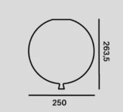 Plafonnier, Memory 250, jaune, Ø25cm, H27,5cm - Brokis
