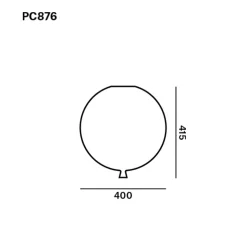 Plafonnier, Memory 400, turquoise brillant, câble blanc, Ø40cm, H41,5cm - Brokis