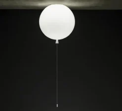 Plafonnier, Memory 400, verre opalin mat, câble blanc, Ø40cm, H41,5cm - Brokis