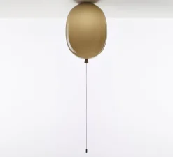 Plafonnier, Memory Oval 350, marron glossy, Ø35cm, H50,5cm - Brokis