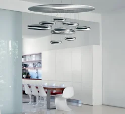 Plafonnier, Mercury Mini, chrome, LED, dim, 2700K, 2656 lm, Ø100cm, H62,2cm - Artemide