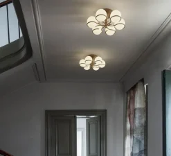 Plafonnier, Model 2042/6, champagne, Ø65cm, H29cm - Astep