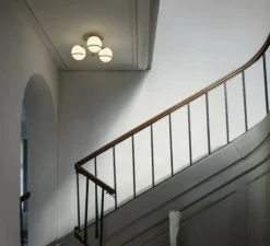 Plafonnier, Model 2042/3, champagne, Ø65cm, H29cm - Astep